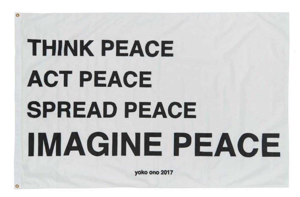 yoko ono, manifesto , collezione privata torino courtesy